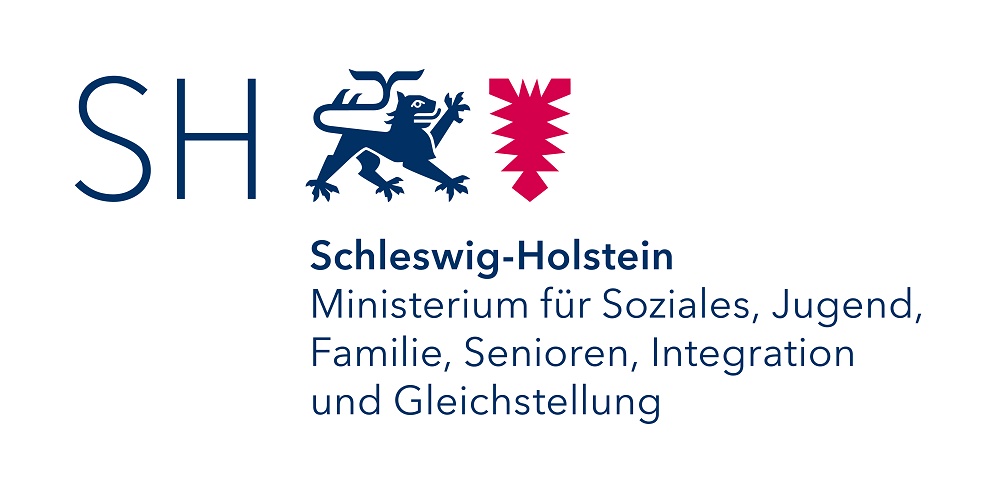 Logo vom Ministerium für Soziales, Jugend, Familie, Senioren, Integration und Gleichstellung | Land Schleswig-Holstein