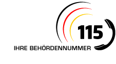 Das Logo der Behrdenrufnummer 115